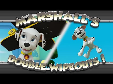 Marshall's Double Wipeouts! (Season 6 - "Pups Save the Squirrels" & "Pups Save a Roo")
