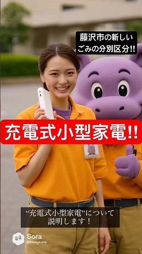 令和8年4月より本格実施される、新しい分別区分の説明になります！その名も、充電式小型家電！ #ゴミ収集車 #戸別収集