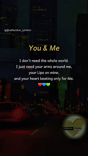 21K views · 4.6K reactions | I don't want whole world to love me. Only you is enough.❤️ just follow @reflective_ryhthm #selflove | Reflective Quote | Facebook
