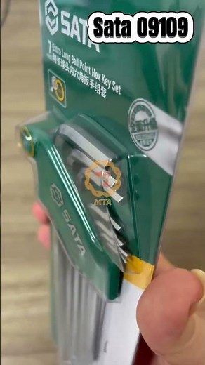 SATA 09109 – BỘ LỤC GIÁC ĐẦU BI THÂN DÀI 7 CHI TIẾT CHÍNH HÃNG