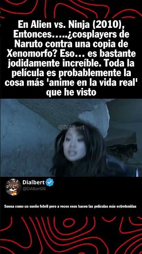 En Alien vs Ninja 2010, Entonces… ¿cosplayers de Naruto contra una copia de Xenomorfo Eso… es bast