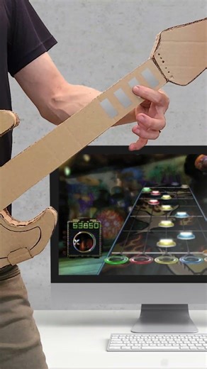 Guitarra com papelão e Makey Makey