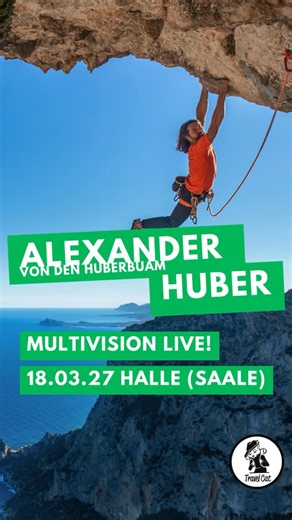 Stagecat on Instagram: "Alexander Huber – der jüngere der „Huberbuam“ – kommt mit seinem Mulitivisionsvortrag am 18.03.27 nach Halle (Saale)! 18.03.27 Alexander Huber „Bergwelt-Multivisionsvortrag: Zeit zum Atmen“ Capitol Halle (Saale) Alexander Huber ist einer der besten Bergsteiger der Welt. Zusammen mit seinem Bruder Thomas bildet er die Seilschaft „Die Huberbuam“, die als Marke selbst Nicht-Alpinisten längst ein Begriff ist. Aber was viele nicht wissen: die Buam sind außerhalb der Bergwelt a