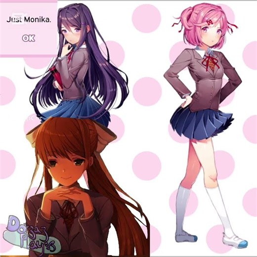 Just Monika. (Soz I got kinda lazy MIGHT make a better one) #ddlc #justmonika #animation