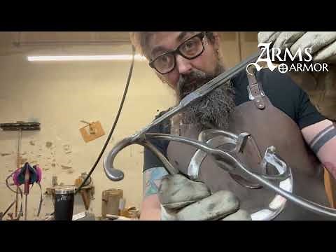 Forming the inner guard on a rapier