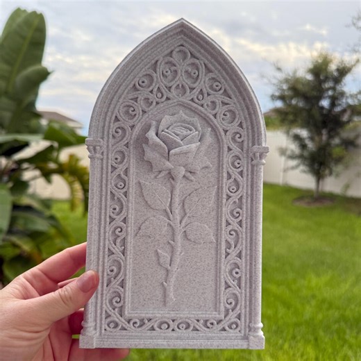 Gothic Window Rose Wall Decor - Etsy
