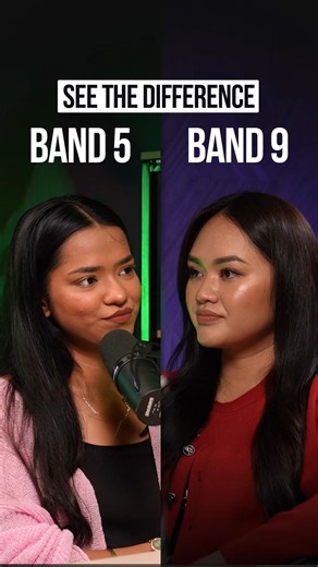 172K views · 3.8K reactions | Two students prove that band 5 and band 9 are completely different levels of IELTS Speaking ability. This comparison shows how struggling, basic performance differs from perfect performance that gets top scores. | IELTS Advantage | Facebook