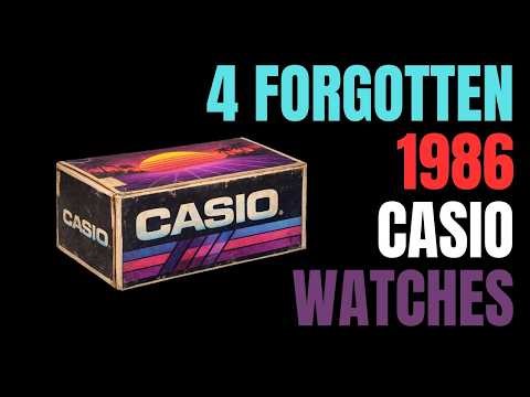 4 Brand new old stock 1986 casio gems!