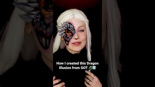 Targaryen dragon brought to life in Game of Thrones makeup