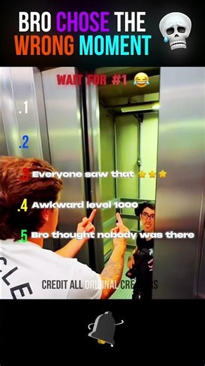 Top 5 Awkward Elevator Moments Caught on Camera 😭 (Funny Ranking) #shorts
