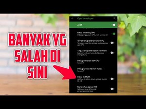 Setingan Gaming Opsi Developer Terbaik Di HP Ram 2GB | Performa Meningkat