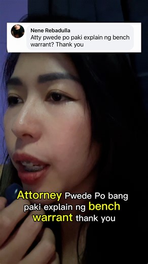 What is a Bench Warrant? #legaltips #warrant #philippines #information #knowledge | Atty. Karissa Tolentino Maxino