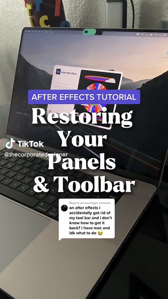 Replying to @jennascrtega if you ever accidentally close out your toolbar or panels in #aftereffects this is how you can bring it back #adobetutorials #learngraphicdesign #graphicdesign #thecorporatedesigner #learnaftereffects #learninganddevelopment #graphicdesigndaily #motiongraphics #motiondesign #2danimation #mograph #aftereffectstutorial #videoediting #videoeditingtutorial
