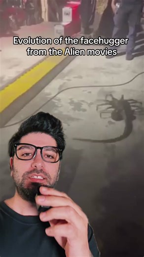 #greenscreenvideo The evolution of the face hugger from the alien movies #Movies #Alien #evolution