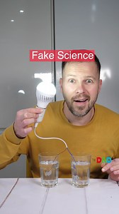 Viral videos show that you can turn on a lightbulb with a few wires and some salty water. If this is true, why don’t electric cars use that innovative technology yet!? Unfortunately, this is FALSE! In these videos, a light bulb with an internal battery is used which can be turned on with a remote control. Off camera, the on button is pressed to give the illusion it was the salt water that turned the light bulb on when in reality it has no effect! No free energy for us! Follow to see me debunk mo