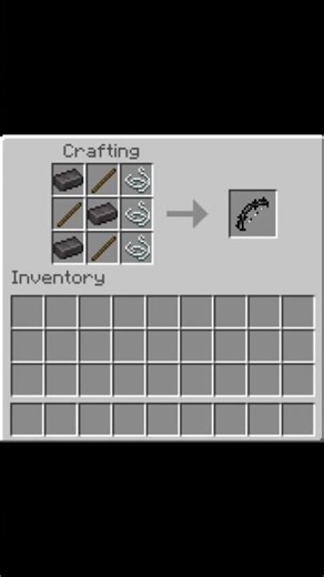 crafting netherite bow moment #minecraft​ #shorts​ #youtube #youtubeshorts