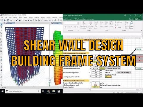 RCC Shear Wall design and detailing using etabs tutorial