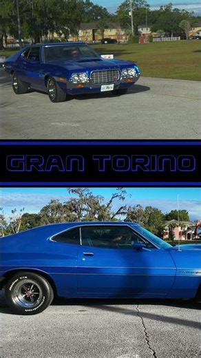 1972 Ford Gran Torino Sport Driving By at the Car Show