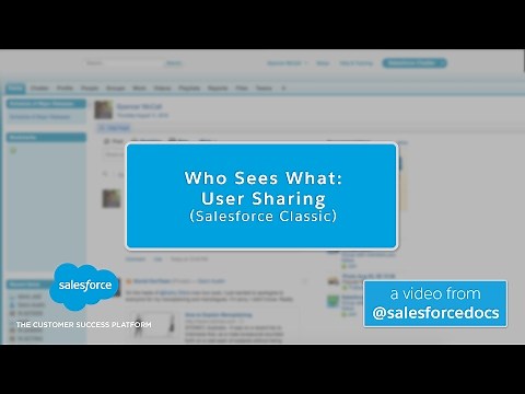 Who Sees What: User Sharing (Salesforce Classic) | Salesforce