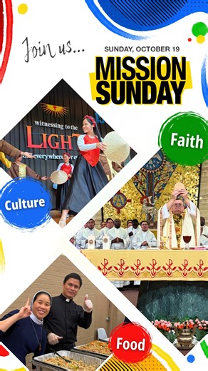 You're invited! Join us for Mission Sunday at Divine Word College on Sunday, October 19 ⏰ 1:00 p.m. – Multicultural Liturgy ⏰ 3:00 p.m. – Taste of DWC Food Festival in the gym Admission is free, and all are welcome. Free will donations to support the college and its programs are appreciated. | Divine Word College Seminary - Epworth, Iowa