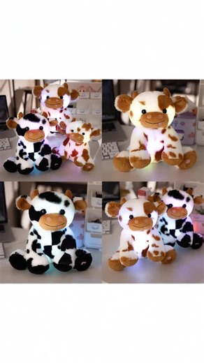LED Cow Plush Toy - Glowing Soft Animal for Kids
