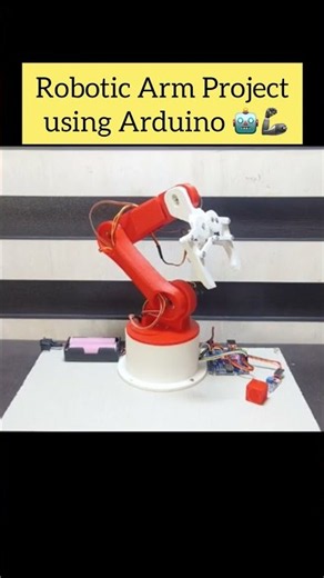 Robotic Arm Project using Arduino 🦾🤖 #iot #arduino