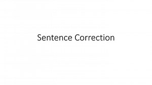 Sentence Correction