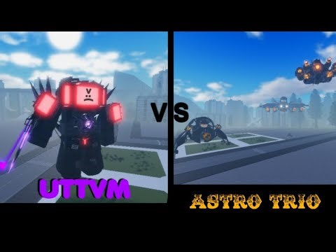 Uttvm Vs Astro Trio (St Blockade battlefront) #roblox #skibiditoilet