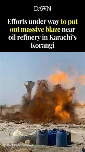 423K views · 818 reactions | A fire erupted near an oil refinery in...