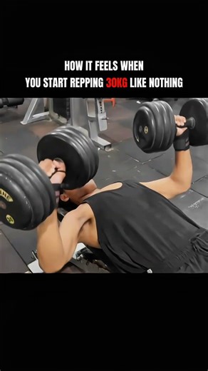 30 Kg dumbell press 🔥#bodybuilder #gymworkout #motivation