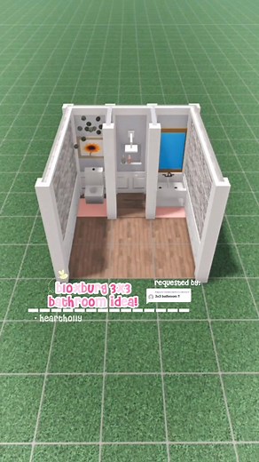 Bloxburg 3x3 Bathroom Idea! Aesthetic and Trendy Design
