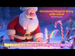 Magical Christmas Bedtime Story | Santa and the Midnight Candy-Cane Garden 🎅 🍭 About Giving & Joy