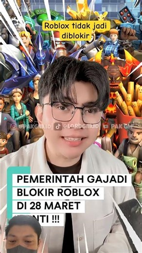 Good News, Pemerintah tidak jadi Blokir Roblox !!! #shortvideo