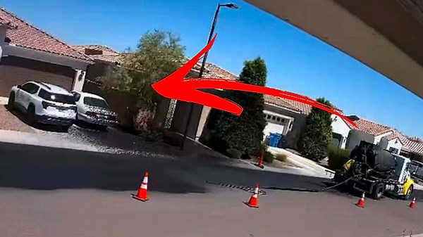 Epic fail! Asphalt paving goes horribly wrong during roadworks in Arizona