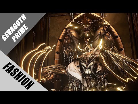 Warframe | Fashion Frame | Sevagoth Prime : Golden Darkness