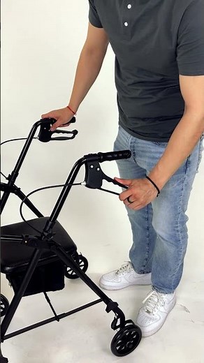 How to: Using your rollator brakes🛞 #rollatorwalker #walkingaid #mobilityaid