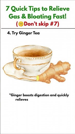 Reduce Bloating & Gas Fast 💨 7 Natural Remedies for Trapped Gas #Shorts