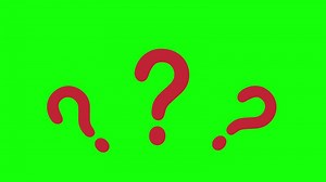 Download Question mark icon pop up animation 4k green screen for free
