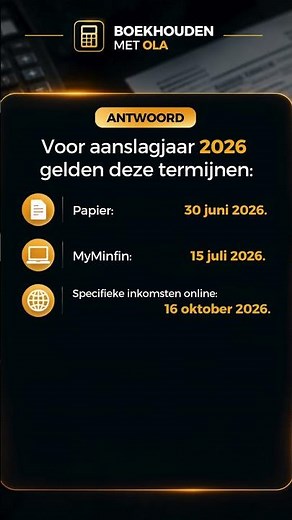 Belastingaangifte 2026: welke deadline geldt voor jou?