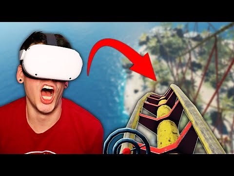 Riding a Roller Coaster In VR Is TERRIFYING! (Epic Roller Coasters)