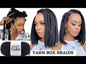 🔥How To: DIY YARN BOX BRAIDS Rubber Band Method/ Beginner Friendly /Ptotectivestyle /Tupo1