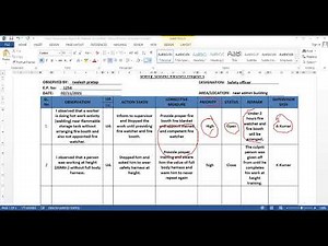 Filled Daily Observation Report Health and Safety Part 2