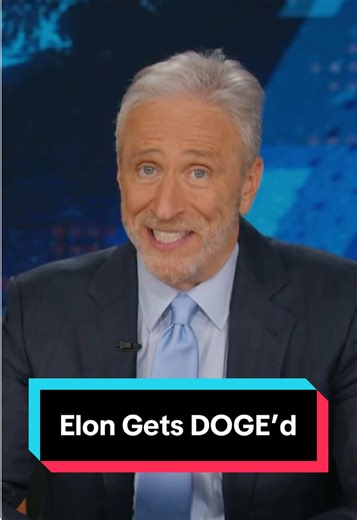 DOGE finally rooted out one of its least efficient government workers: Elon Musk #DailyShow #JonStewart #ElonMusk