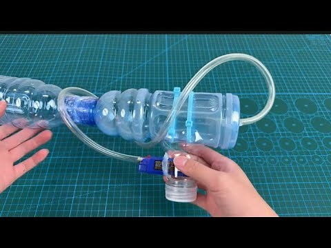 DIY Plasma Cannon Using Bottles & a Lighter | ASMR Build Tutorial. #diy #firinggame