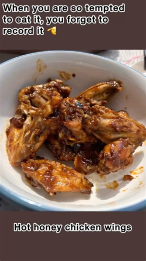 Tried the hot honey chicken wings recipe and it turned out so good…. #chicken #tasty #homemade #food