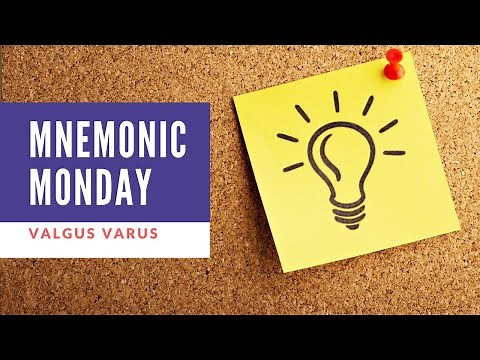 How to Remember Valgus and Varus Position | Mnemonic Monday