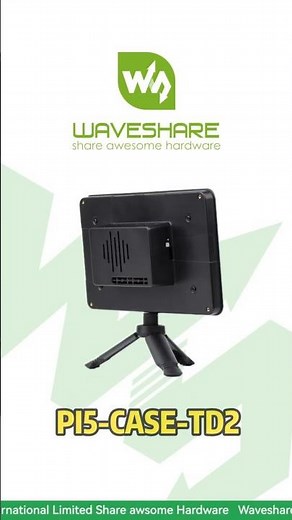 PI5-CASE-TD2,Fits Pi 5 & 7” Touch Display,HAT Add-on Ready Case Interior#waveshare #raspberrypi
