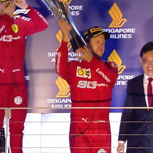 316K views · 15K reactions | On This Day in 2019, Seb took his fifth victory in Singapore, and his final victory for Scuderia Ferrari  | F1 | Facebook