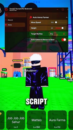 [🔥NEW] Escape Tsunami For Brainrots Script #roblox #escapetsunamiforbrainrot #script #shorts