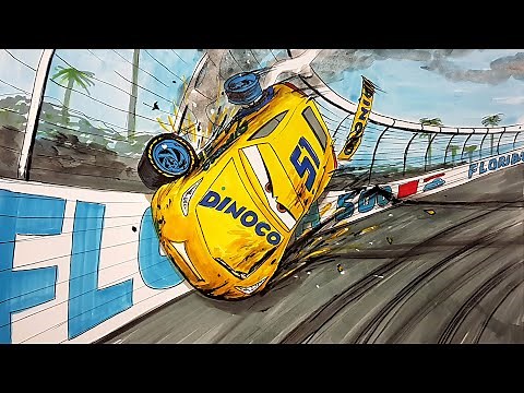 Cruz's Crash . CARS 4 Drawing and Coloring Pages | Tim Tim TV